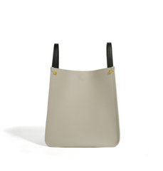 structured leather tote with contrast strap – EDEN