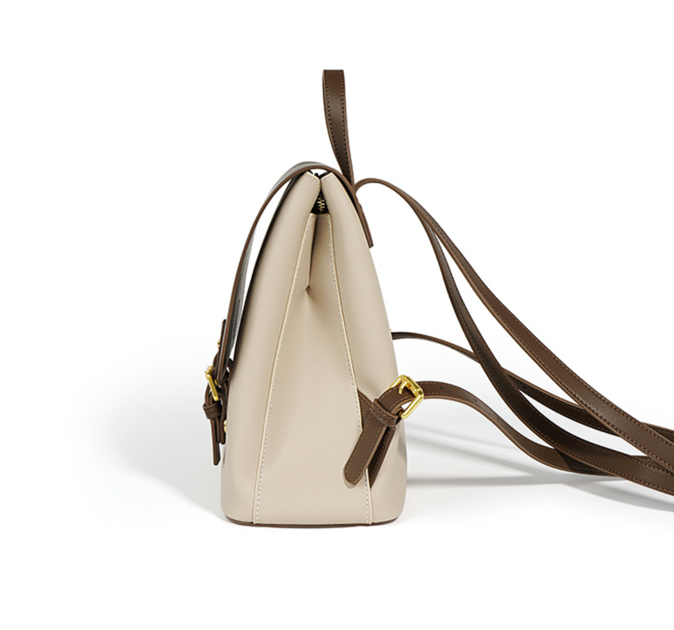 two-tone mini backpack with buckle flap – COCLH