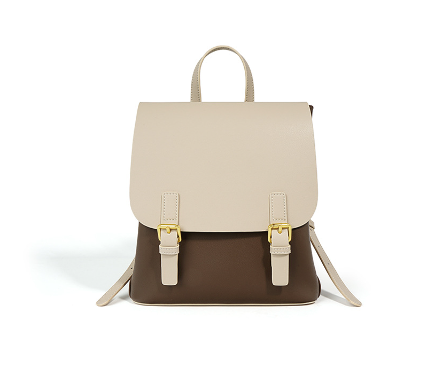 two-tone mini backpack with buckle flap – COCLH
