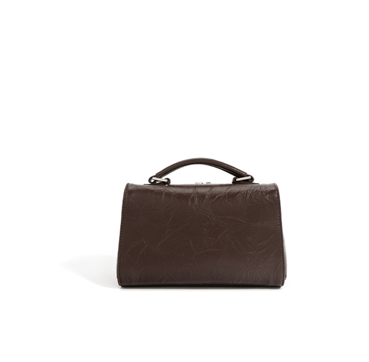 zip-top boxy mini handbag with top handle – CAMILL
