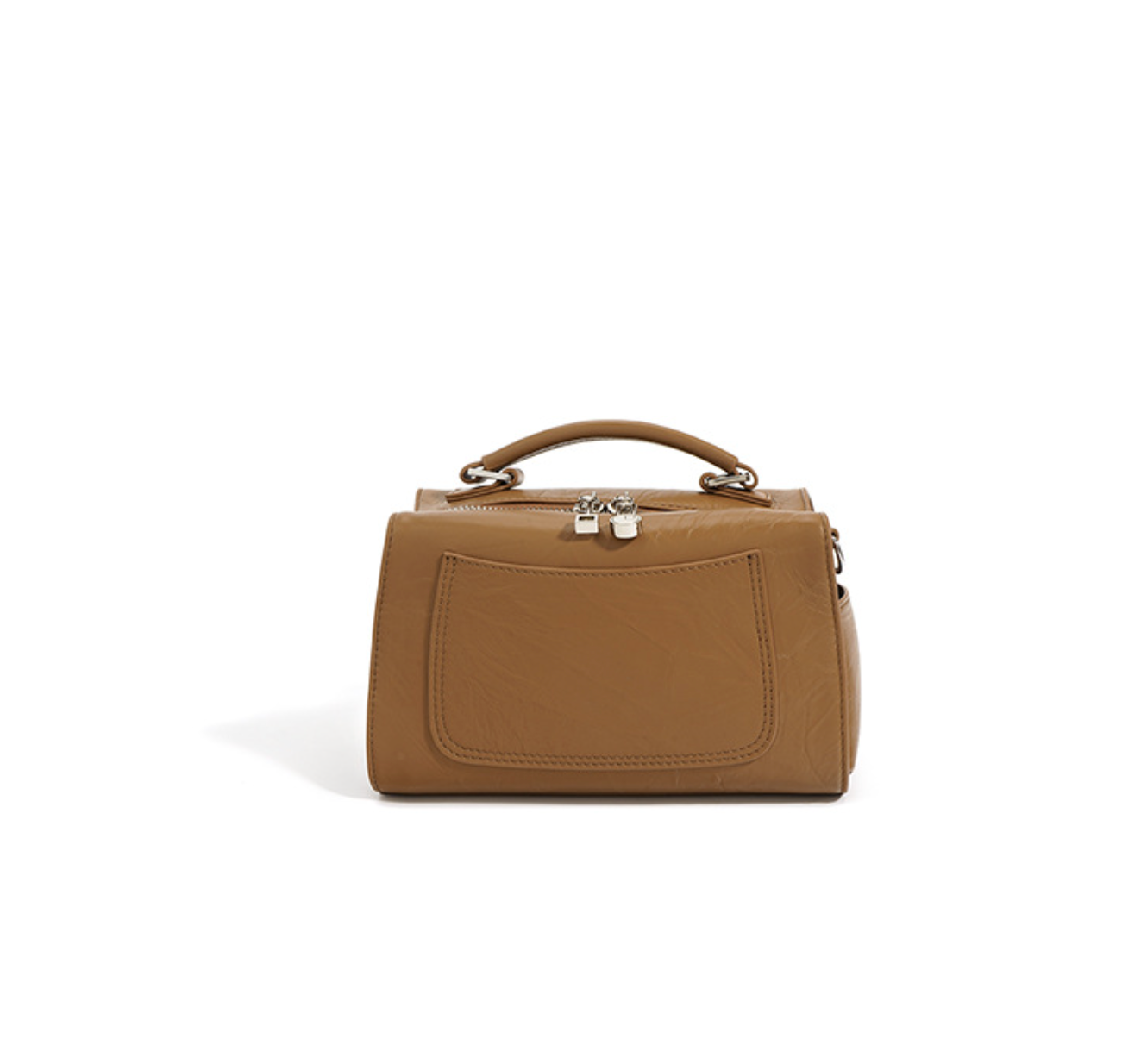 zip-top boxy mini handbag with top handle – CAMILL