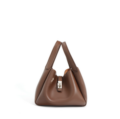 mini structured tote with twist lock – SAGE