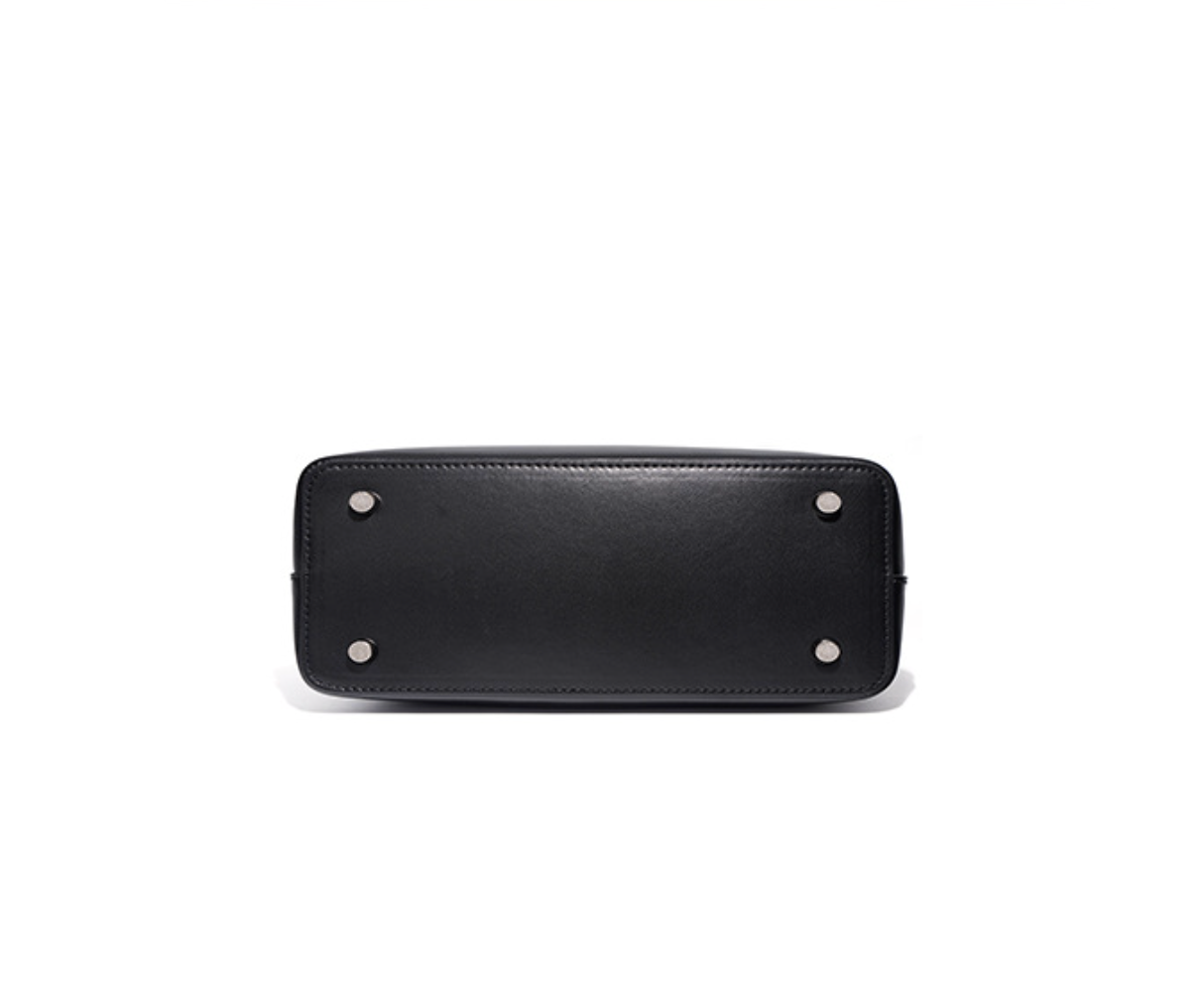 structured bucket bag with curved top edge – NOIW