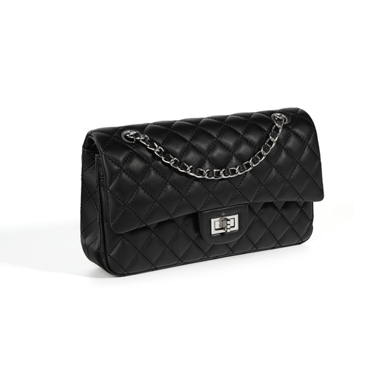 quilted flap shoulder bag with chain strap – COLETTE