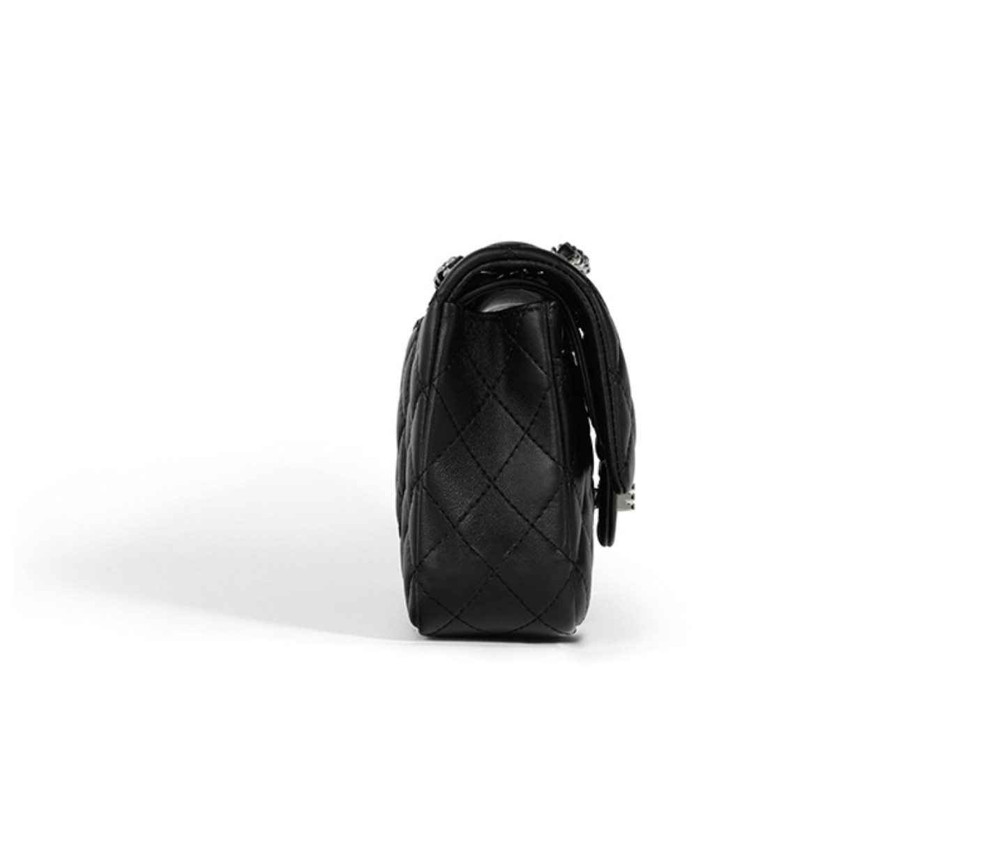 quilted flap shoulder bag with chain strap – COLETTE