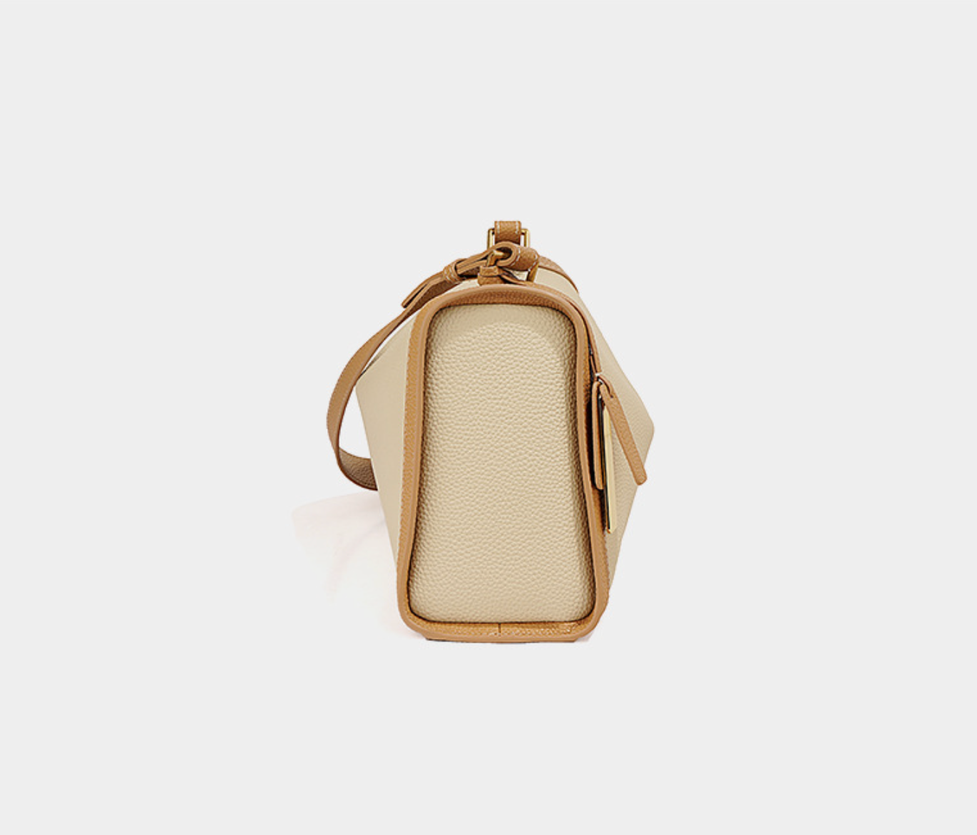 two-tone soft leather shoulder bag – TERRA