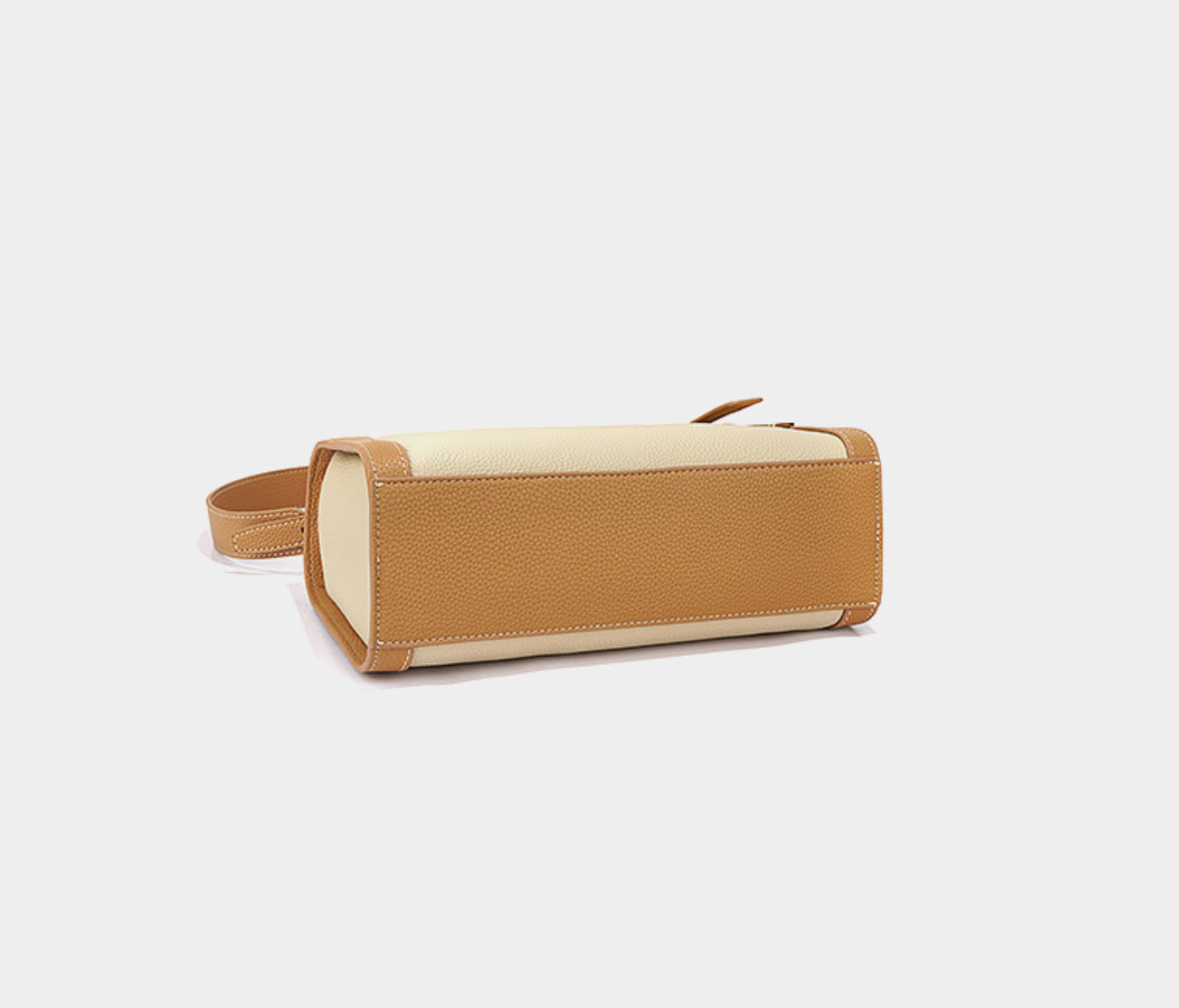 two-tone soft leather shoulder bag – TERRA