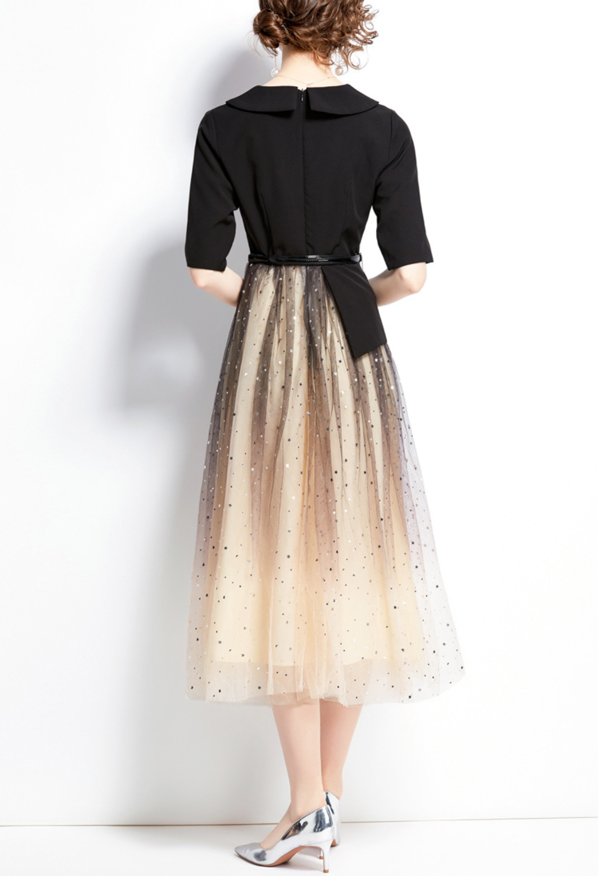 tailored blazer dress with ombré tulle skirt – STELLAR