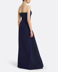 one-shoulder mermaid dress with sculpted pleat – NAVL