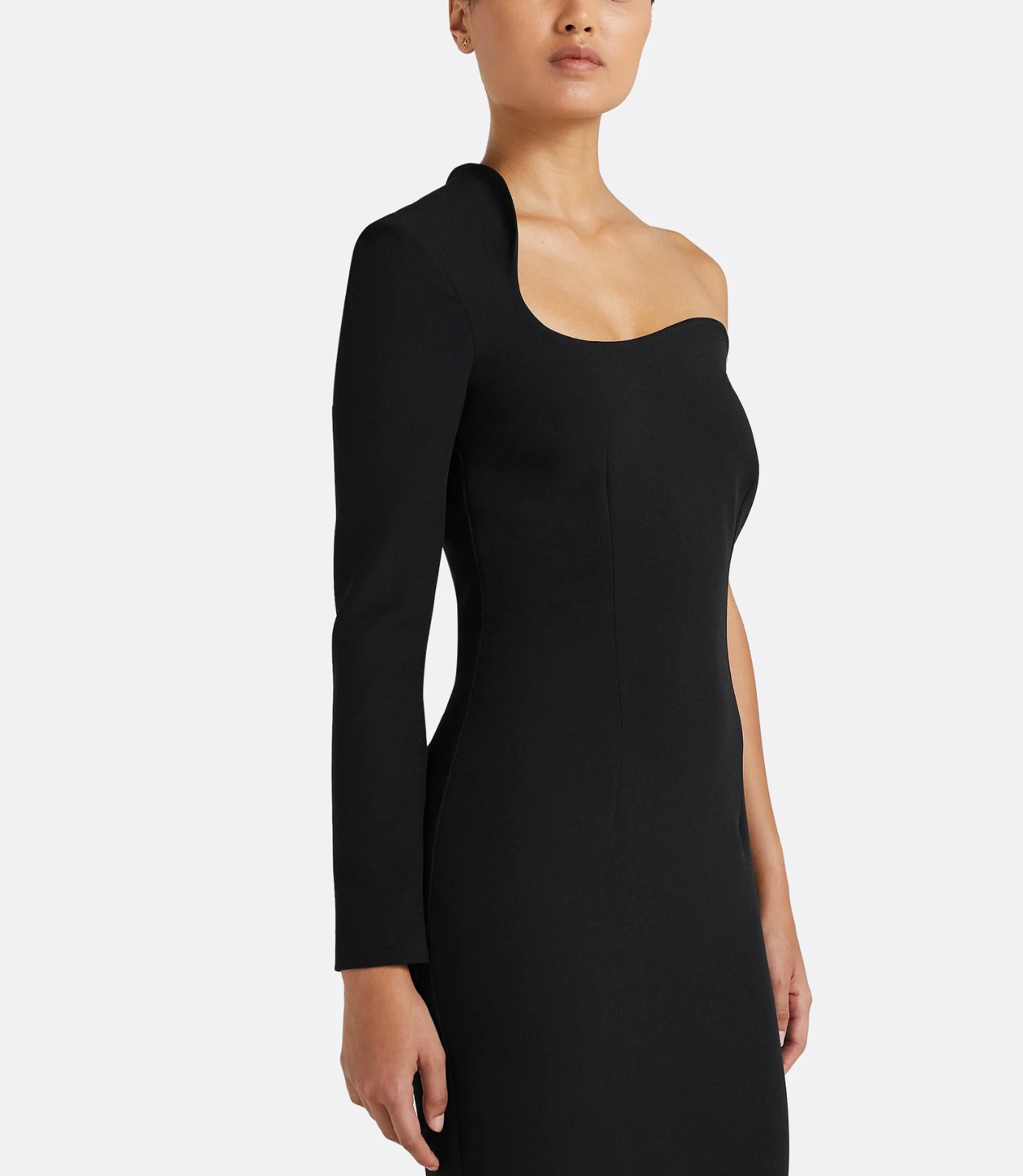 one-shoulder mermaid gown with sculpted neckline – ZAFIRA