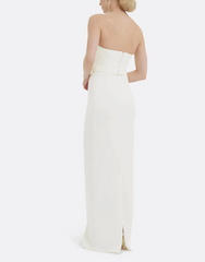strapless column gown with clean bandeau neckline – ELYA