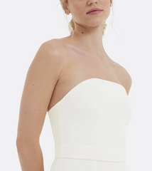 strapless column gown with clean bandeau neckline – ELYA