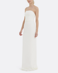 strapless column gown with clean bandeau neckline – ELYA