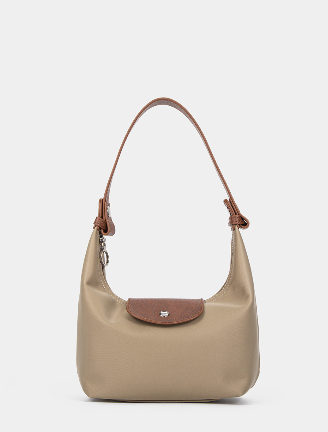 mini nylon tote with leather flap – TERRA