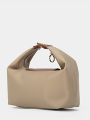 mini nylon tote with leather flap – TERRA