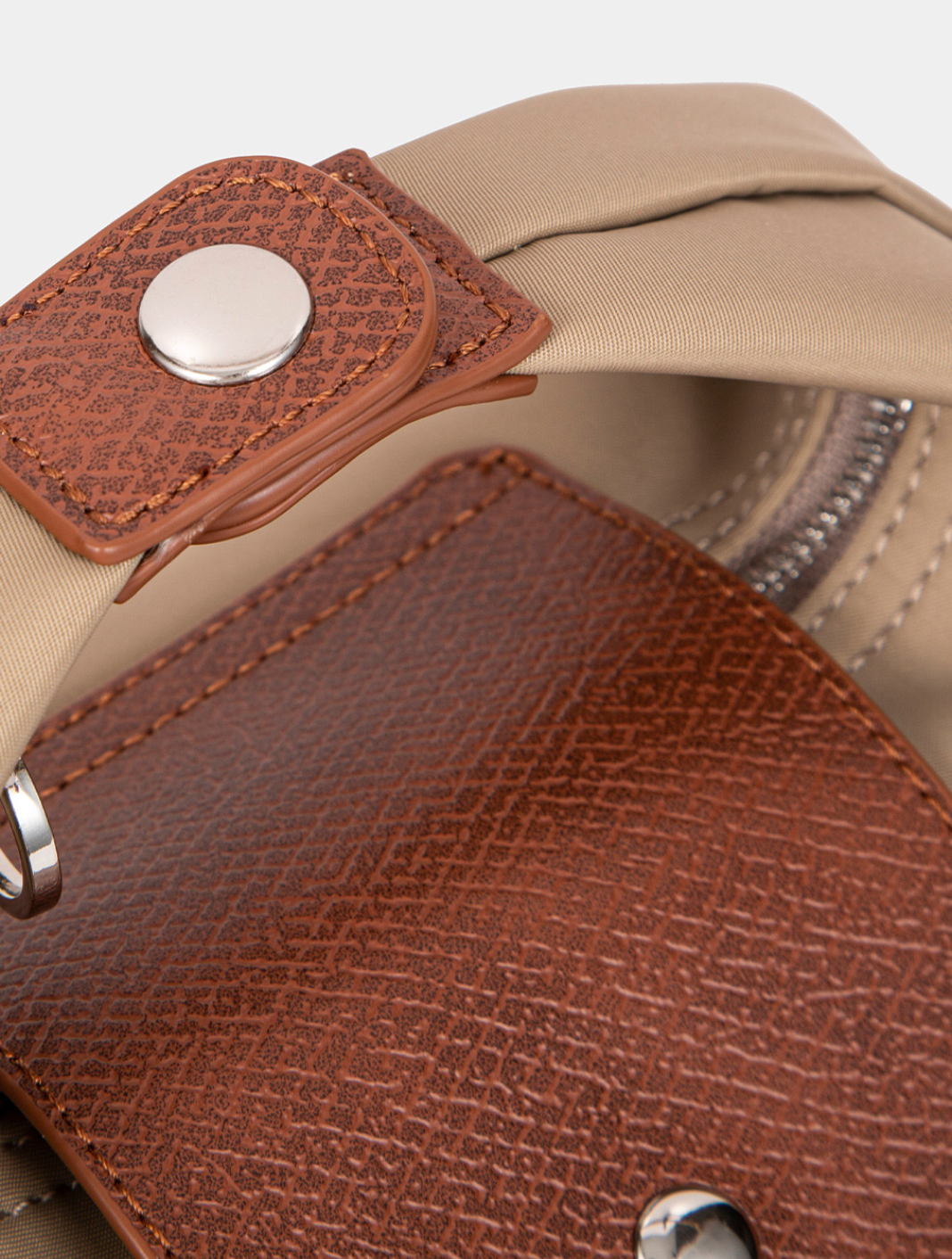 mini nylon tote with leather flap – TERRA