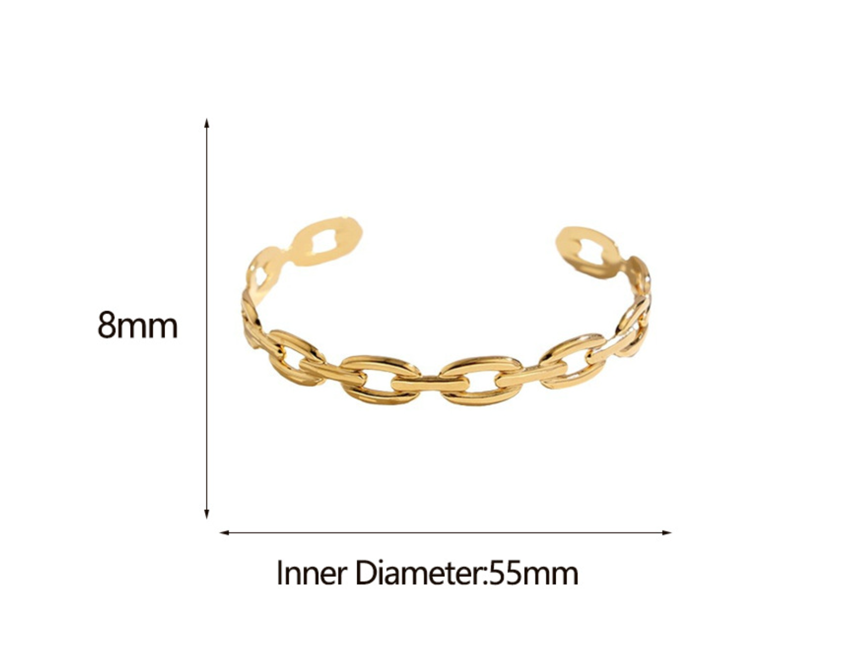 Hollow Chain Open Adjustable Bracelet