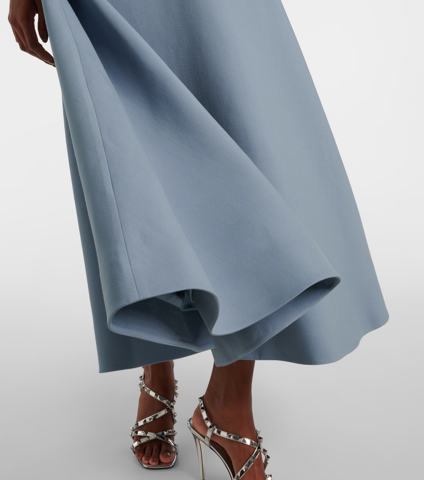 Short-sleeve A-line dress with embellished bows - Nutrodi