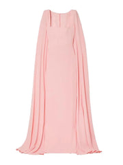square-neck cape gown – Loneg