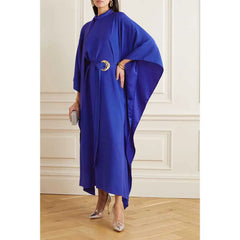 belted kaftan gown with moon buckle – Sushila