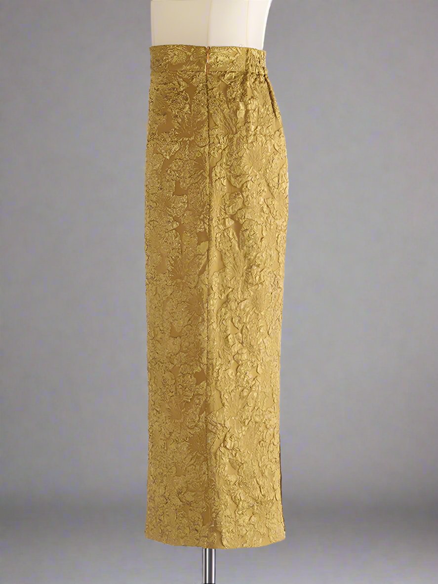 floral jacquard pencil skirt - Eiravati