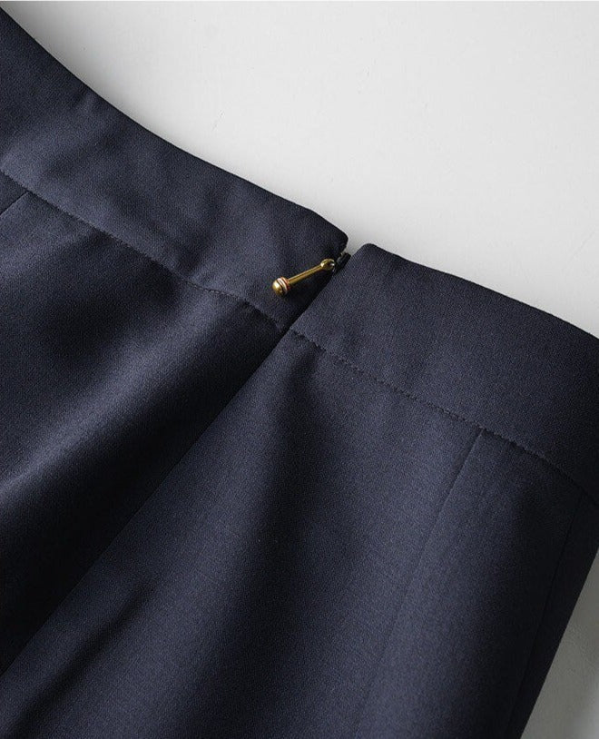 high-waist pencil skirt with side stripes - Adalgisa