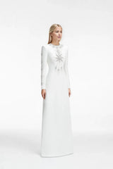 embellished celestial motif gown – Redal