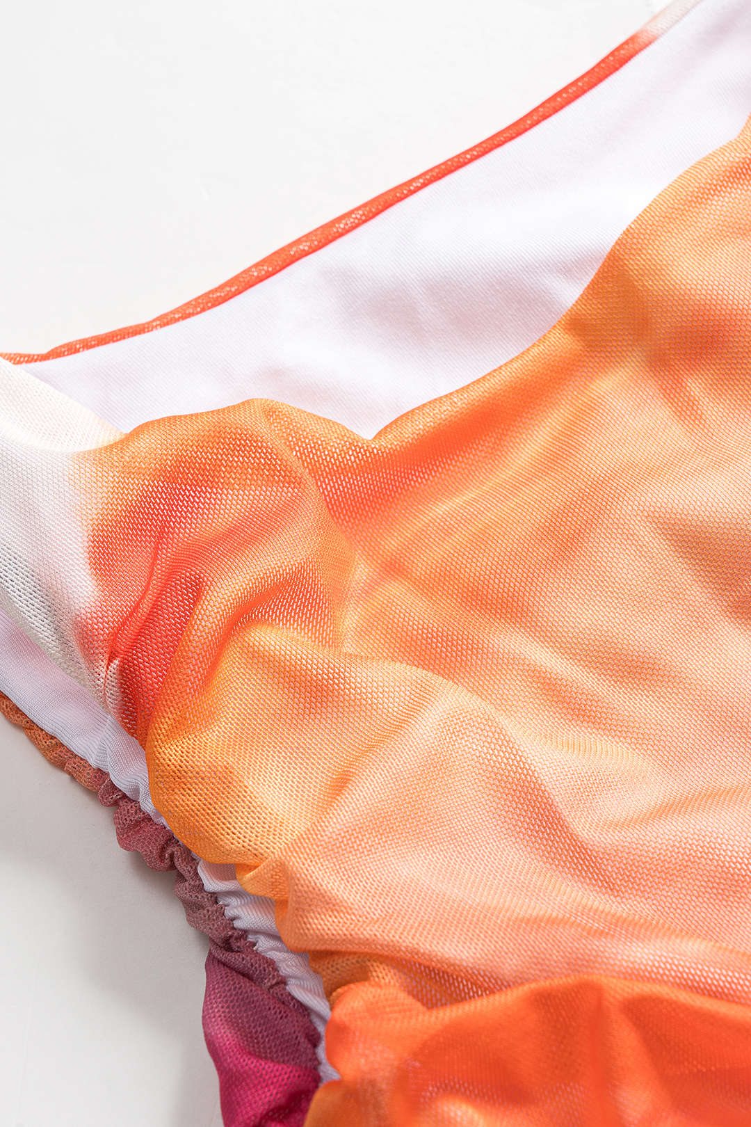 Abstract Ombre Print Sleeveless Mini Dress
