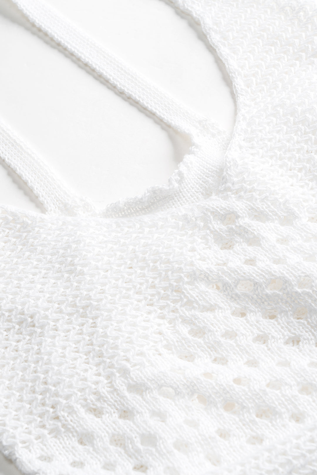 Knit Hollow Out Slip Slit Dress