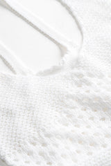 Knit Hollow Out Slip Slit Dress