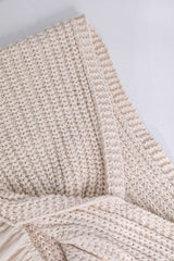 Knot Front Knit Embroidered Tube Top
