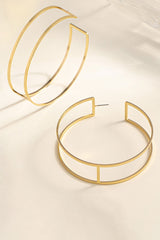 Square Large Hoop Earring