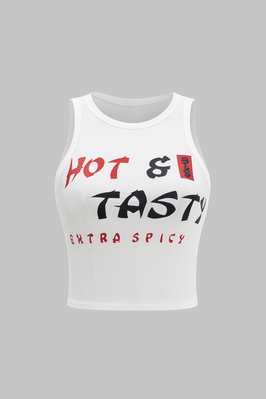 Letter Print Sleeveless Tank Top