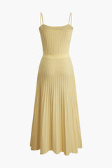 Knit Slip Sleeveless Maxi Dress