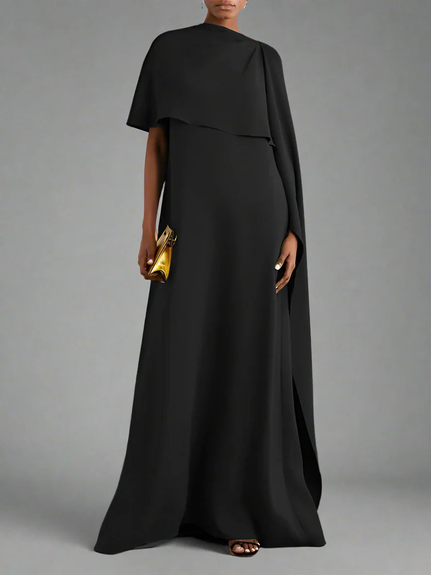 cape-overlay gown – Jollin