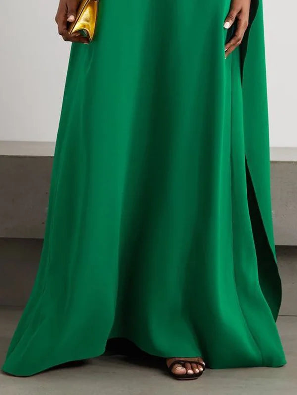cape-overlay gown – Jollin