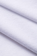 Star Frayed Patchwork Twsit Knot Short Sleeve T-Shirt