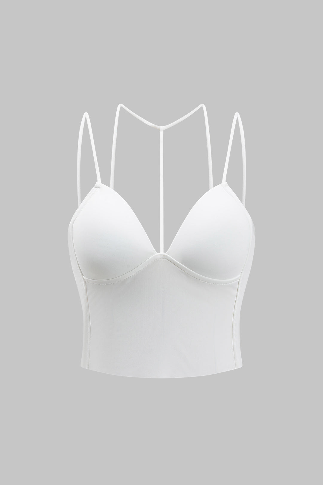 Solid Bustier Slip Cami Top