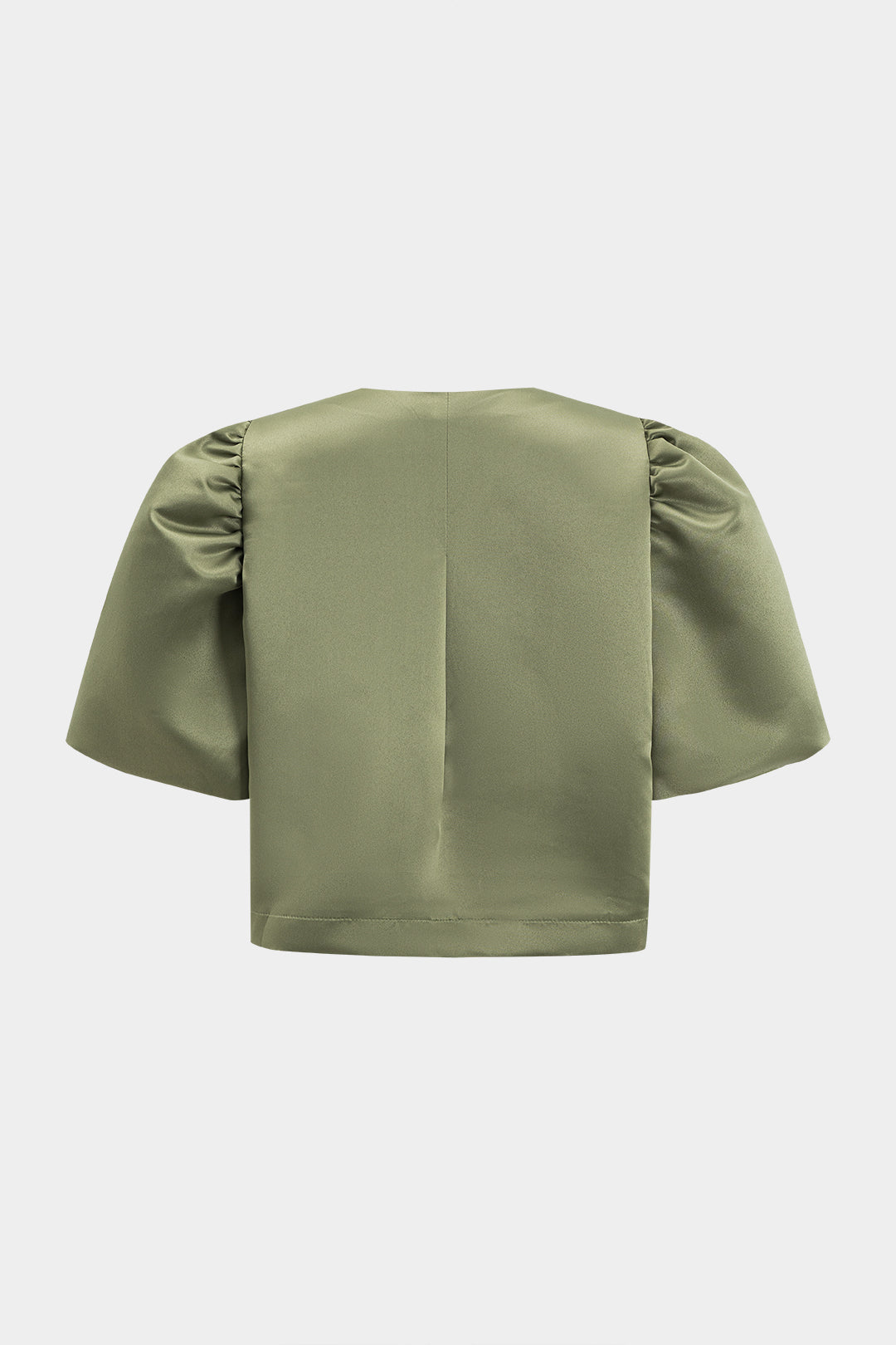 Ruched Short-Sleeve Shirt