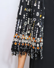 Sequined sleeves dress - Surelis