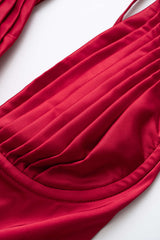 Slip Sleeveless Ruched Mini Dress