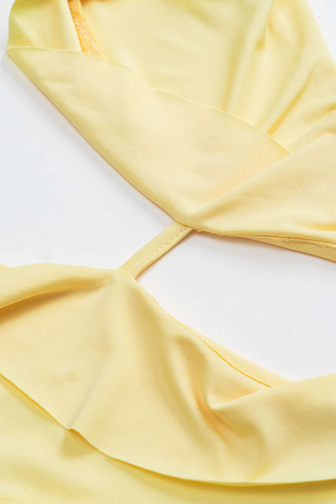 Ruffle Cut Out Tie Up Backless Maxi Dress
