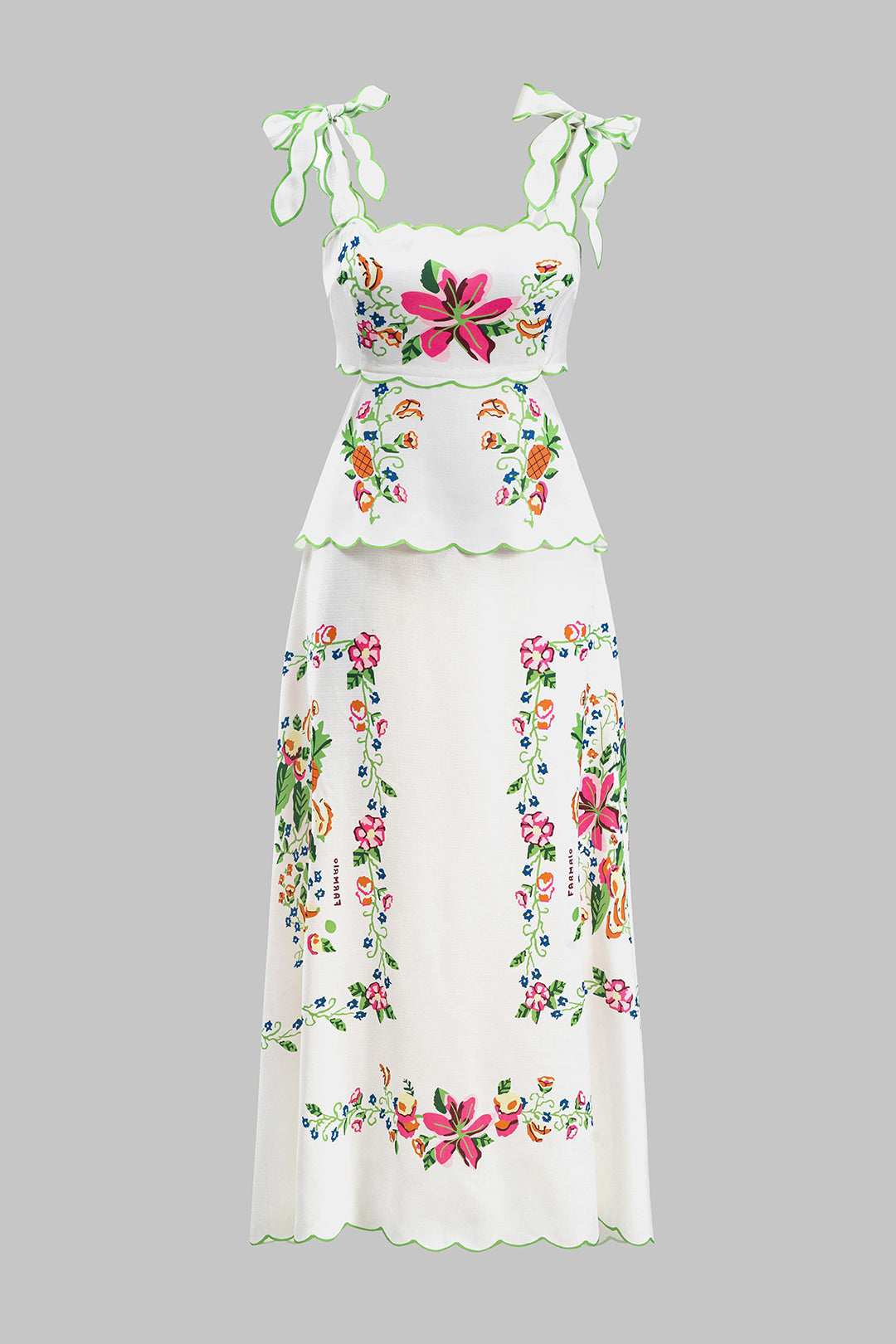 Floral Print Tie Up Backless Maxi Dress