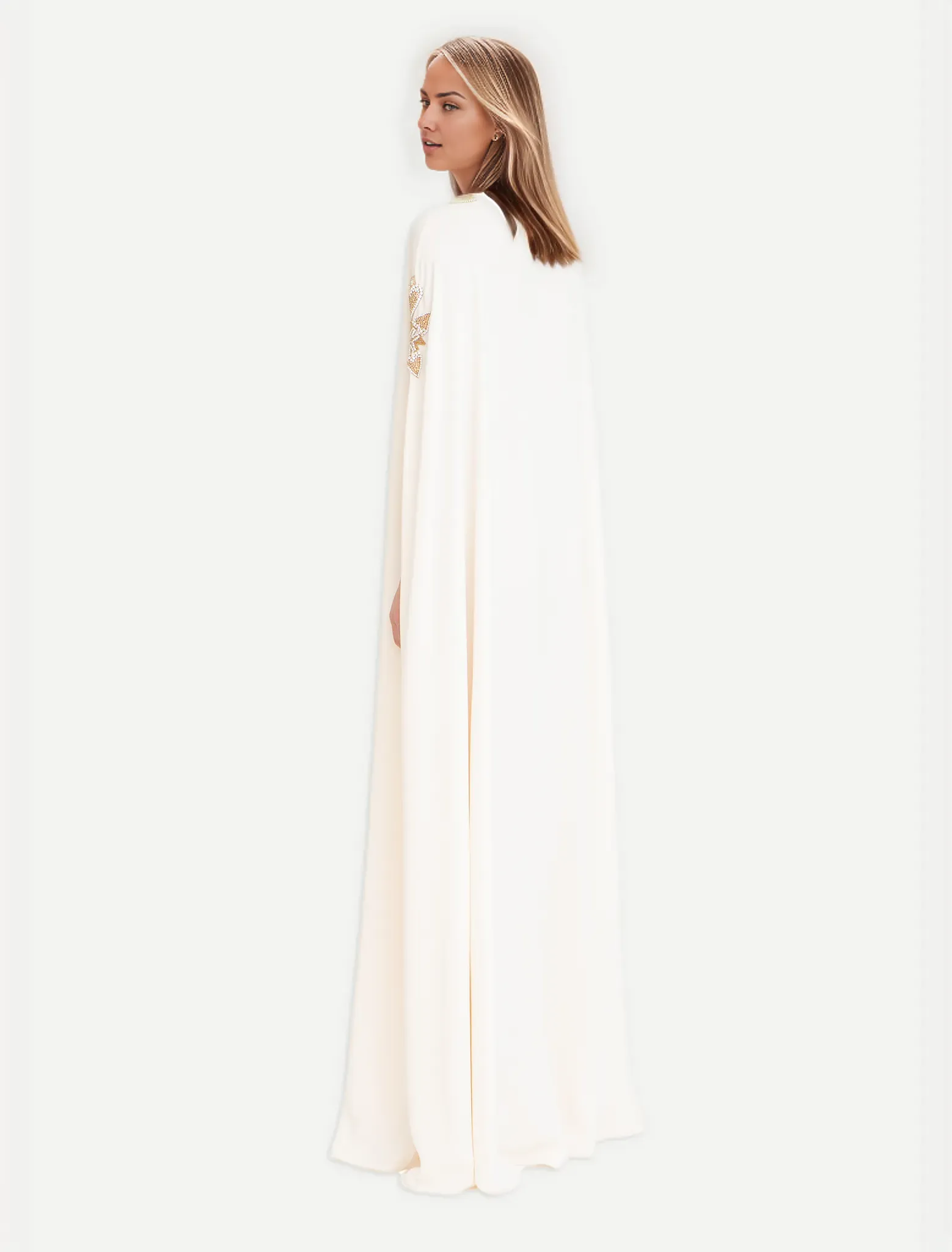 Embroidered caftan gown – Loriva