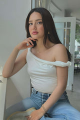 Basic Asymmetrical Twist Sleeveless Top