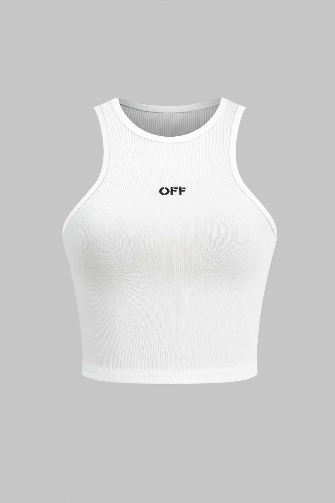 Letter Embroidery Tank Top