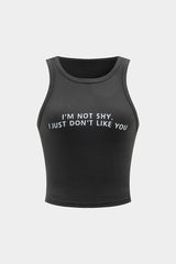 Letter Print Tank Top