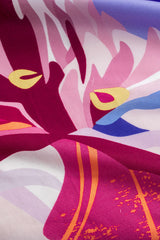 Floral Print Tie Front Cover Up