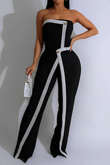 Wrap High Waist Sleeveless Jumpsuit
