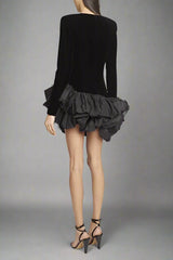 ruffled hem mini dress – Gomanh